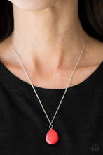 Load image into Gallery viewer, Stone Solo Red Necklace