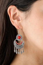 Load image into Gallery viewer, Mantra to Mantra Red Earrings