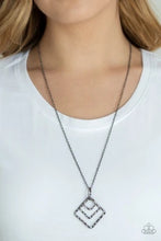 Load image into Gallery viewer, Square It Up Black Necklace