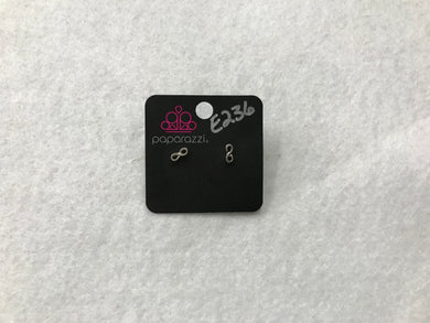 Starlet Shimmer Infinity Silver Post Earrings #236