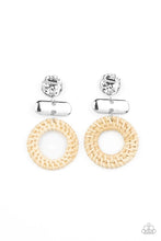 Load image into Gallery viewer, Woven Whimsicality White Earrings