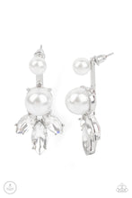 Load image into Gallery viewer, Extra Elite White Jacket Earrings