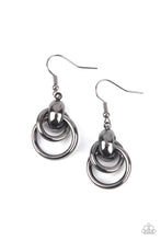 Load image into Gallery viewer, Running in Circles Black Earrings