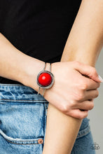 Load image into Gallery viewer, Take It from the Pop Red Hinged Bracelet