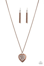 Load image into Gallery viewer, Victorian Valentine Copper Necklace