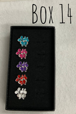Starlet Shimmer Triple Butterfly Rings Box 14