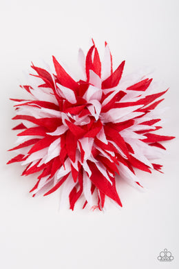 Blooming Beaches Red Hair Clip
