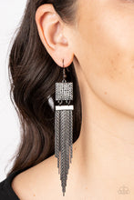 Load image into Gallery viewer, Dramatically Deco Black Earrings
