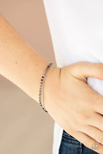 Load image into Gallery viewer, Double the Diamonds Black Bracelet
