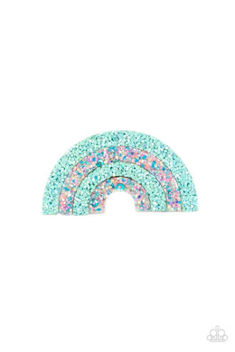 Rainbow Reflections Blue Hair Clip
