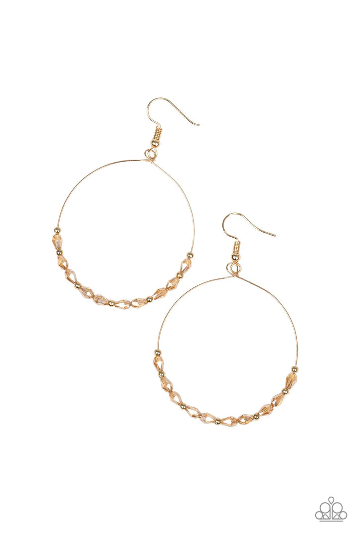 Prize Winning Sparkle Gold Earrings