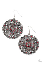 Load image into Gallery viewer, Oh Mandala Red Earrings