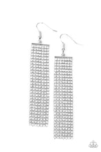 Load image into Gallery viewer, Top Down Shimmer White Earrings