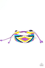 Load image into Gallery viewer, Beautifully Badlands Purple Seed Bead Bracelet
