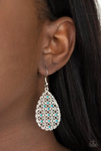 Load image into Gallery viewer, Glorious Gardens Blue Earrings