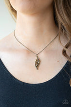 Load image into Gallery viewer, Let Stem Talk Brass Necklace