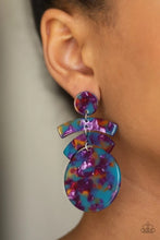 Load image into Gallery viewer, In the Haute Seat Blue Acrylic Earrings