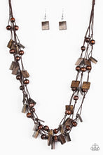 Load image into Gallery viewer, Me, Myself and Island Brown Wood Necklace