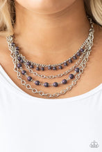 Load image into Gallery viewer, Ground Forces Purple Necklace