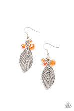 Load image into Gallery viewer, Leaf It to Fate Orange Earrings