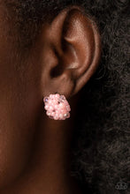 Load image into Gallery viewer, Bunches of Bubbly Pink Seed Bead Post Earrings