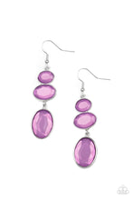 Load image into Gallery viewer, Tiers of Tranquility Purple Earrings