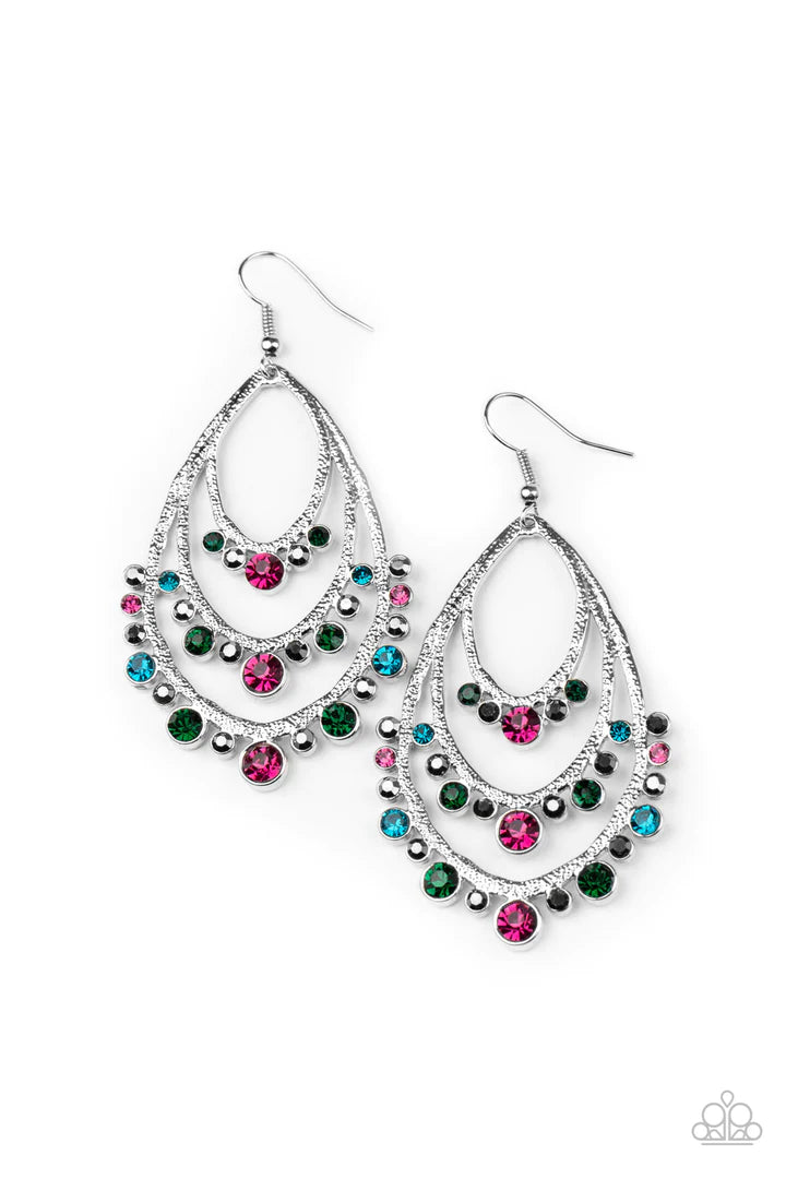 Break Out in Tiers Multi Earrings