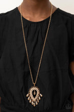 Load image into Gallery viewer, Teasable Teardrops Gold Necklace