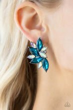 Load image into Gallery viewer, Instant Iridescence Blue Post Earrings