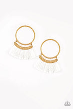 Load image into Gallery viewer, This Is Sparta Gold Tassel Earrings