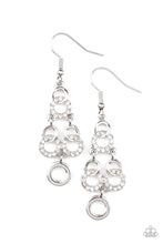 Load image into Gallery viewer, Luminously Linked White Earrings