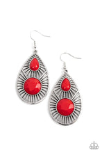 Load image into Gallery viewer, Prima Donna Diva Red Earrings
