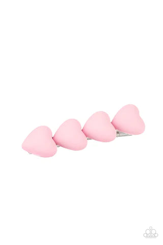 Heart To Please Pink Hair Clip