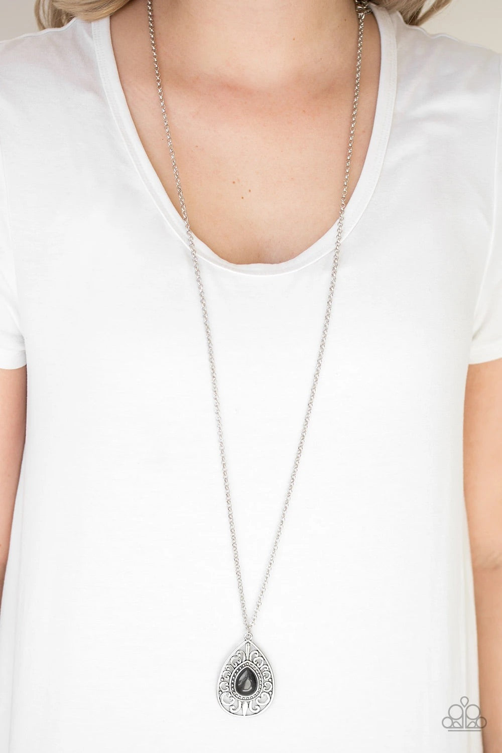 Modern Majesty Black Necklace