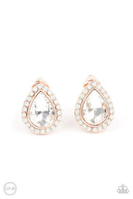 Load image into Gallery viewer, Cosmic Castles Rose Gold Clip On Earrings