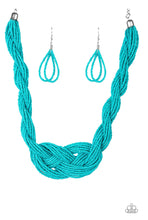 Load image into Gallery viewer, A Standing Ovation Blue Seed Bead Necklace