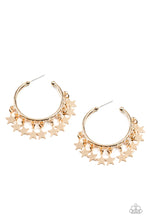 Load image into Gallery viewer, Happy Independence Day Gold Earrings