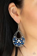 Load image into Gallery viewer, Dewy Dazzle Blue Earrings