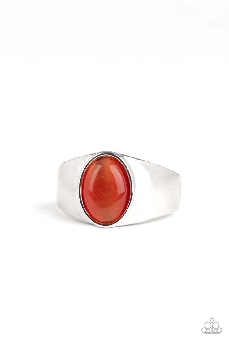 Cool Down Orange Mens Ring