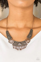 Load image into Gallery viewer, Steer It up Copper Necklace