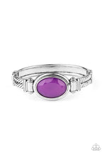 Load image into Gallery viewer, Color Coordinated Purple Hinged Bracelet