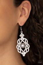 Load image into Gallery viewer, Rhinestone Renaissance Silver Earrings
