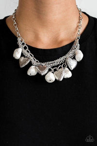 Change of Heart White Necklace