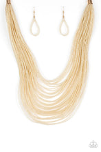 Load image into Gallery viewer, Streaming Starlight Gold Seed Bead Necklace