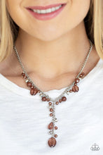 Load image into Gallery viewer, Crystal Couture Brown Necklace