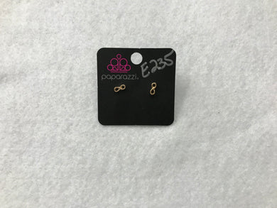Starlet Shimmer Infinity Gold Post Earrings #235