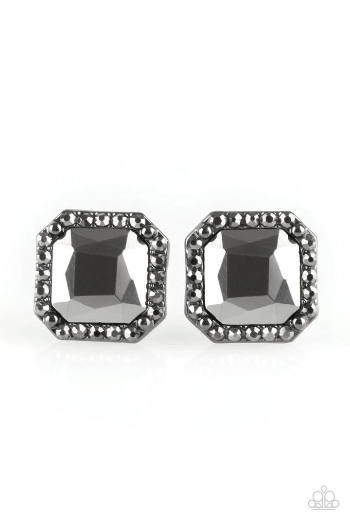 Act Your Ageless Black Post Earrings