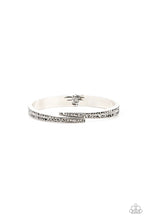 Load image into Gallery viewer, Deco Drama Silver Hinged Bracelet