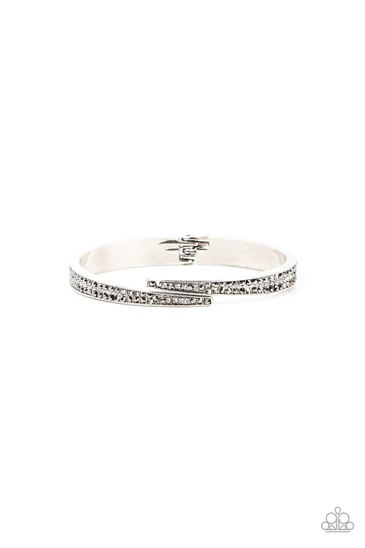 Deco Drama Silver Hinged Bracelet