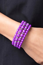 Load image into Gallery viewer, It’s A Vibe Purple Coil Bracelet
